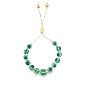 Green Evil Eye Bracelet (I510)