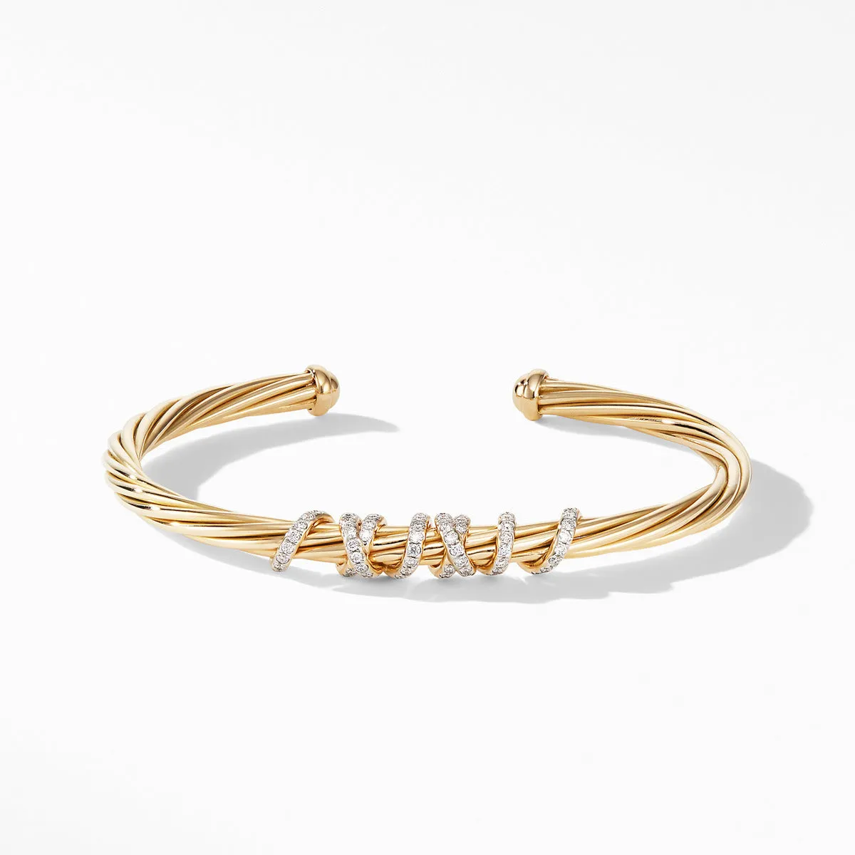 Helena Center Station Bracelet in 18K Yellow Gold with Diamonds