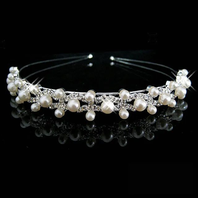 HOT Sale Charm Wedding Bridal Bridesmaid Tiara Crown Headband Heart Flower Girls Love Crystal Rhinestone Party Jewelry 18 styles