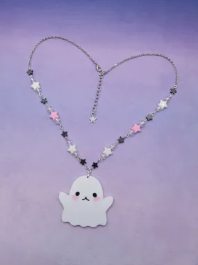 Hug Me Please Ghost Necklace