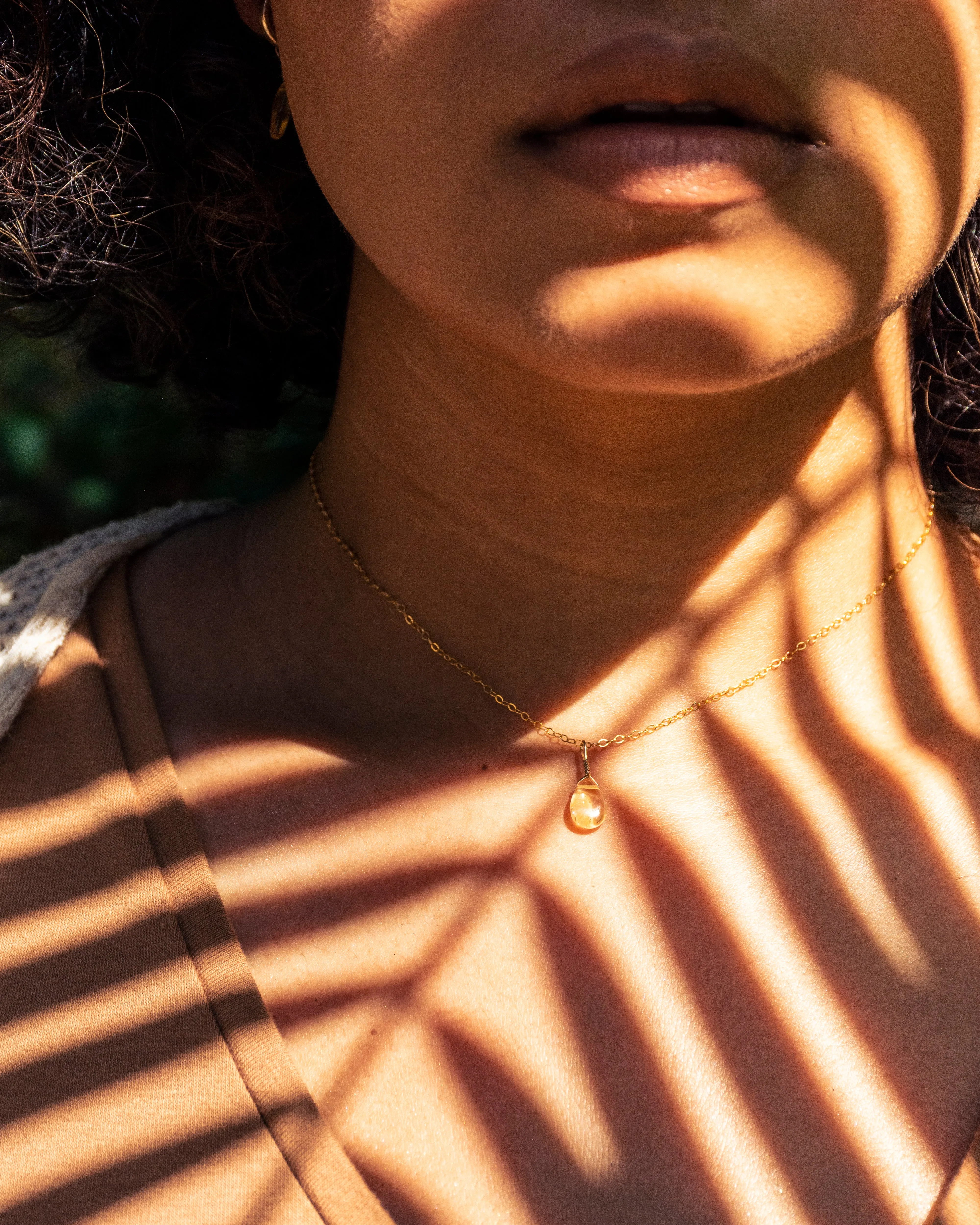 Intention Necklace Bottle - Abundant Citrine