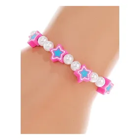 JAB43517 - Star Bead Stretch Bracelet