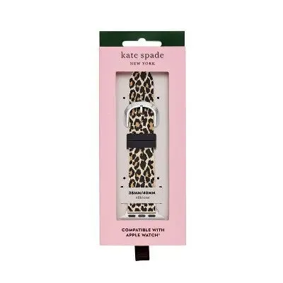 Kate Spade New York Apple Watch Leopard Print Silicone Band - 38/40mm