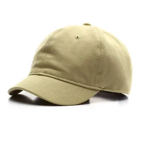 Khaki Korean Style Short Brim Baseball Cap 卡其色韓版短簷棒球帽 KCHT2254