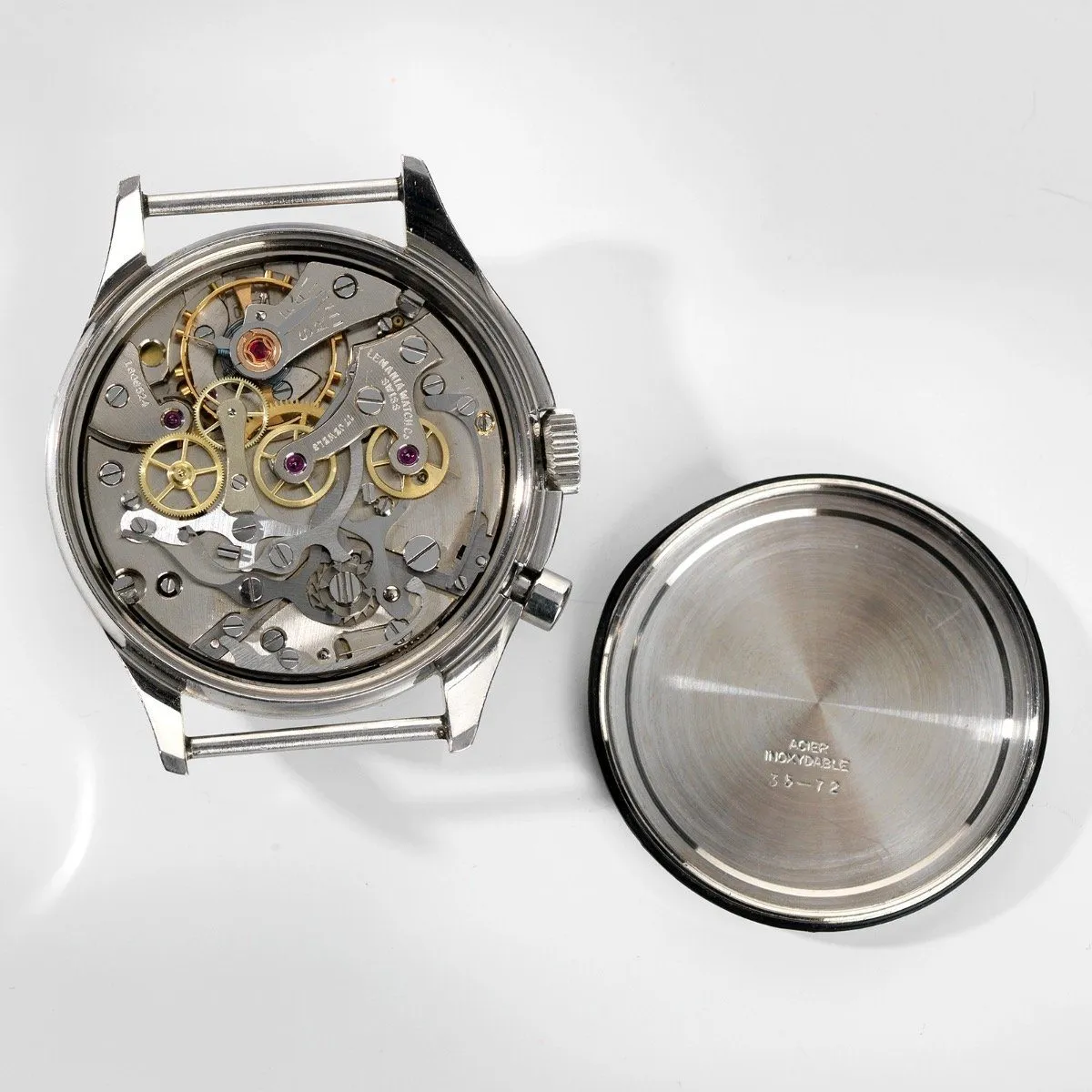 Lemania Chronograph Issued to the Royal Air Force Mono Pusher