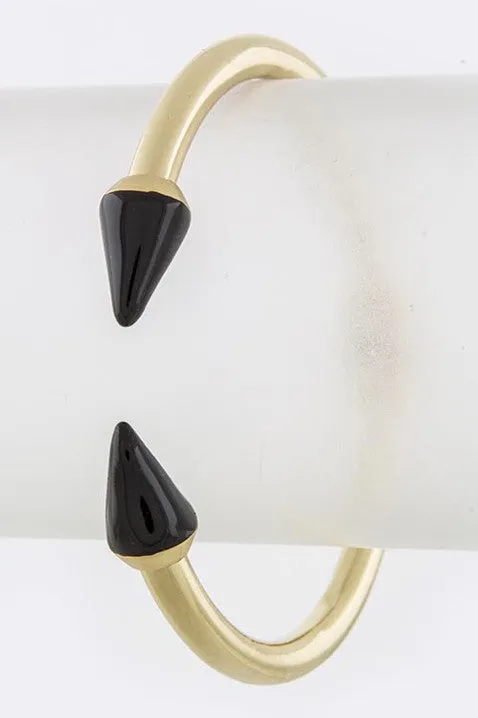 Licorice Dipped Cone Bangle