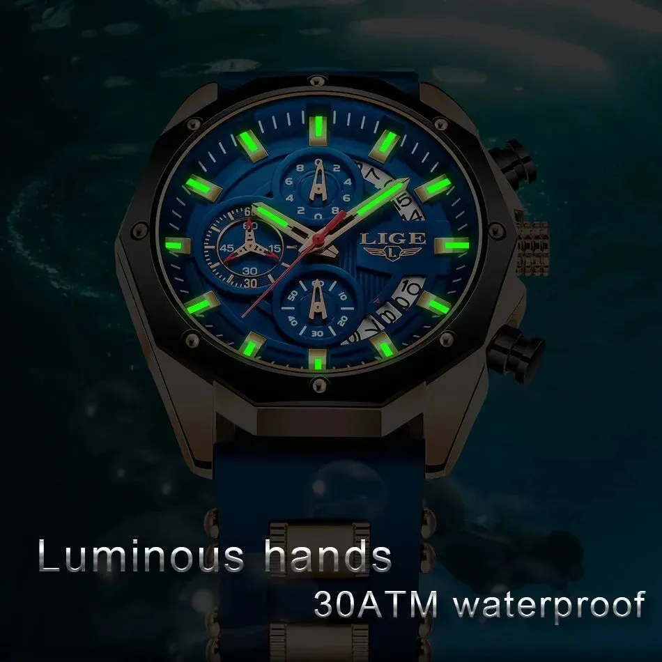 LIGE Luxury Wristwatch