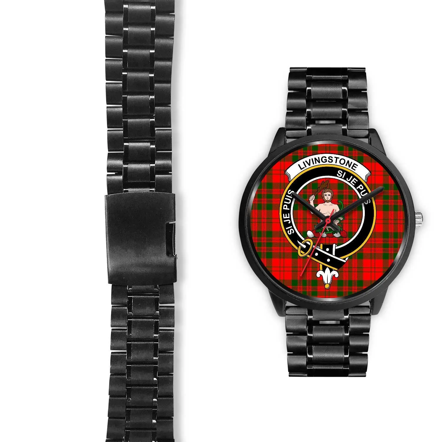 Livingstone Modern Clan Badge Tartan Black Watch