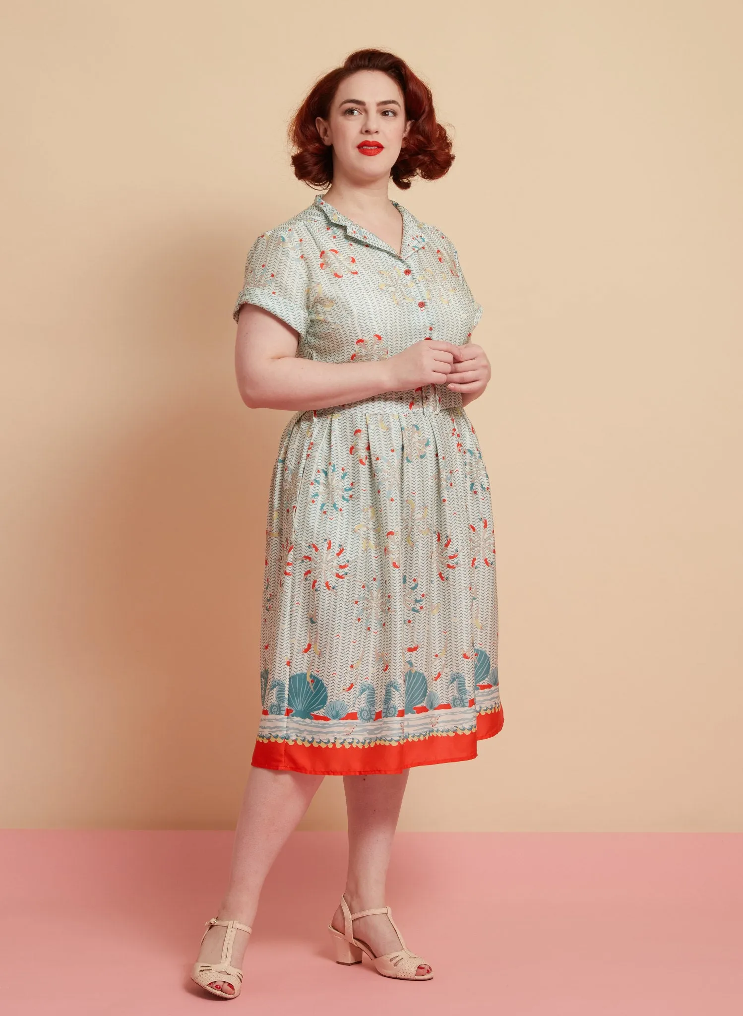 Louise Dress - Teal Lido