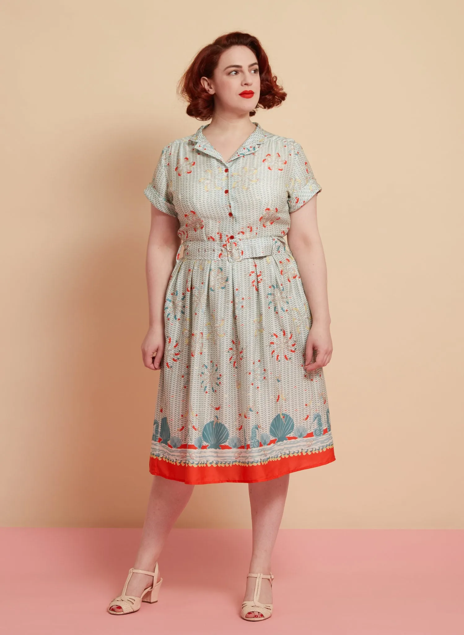 Louise Dress - Teal Lido