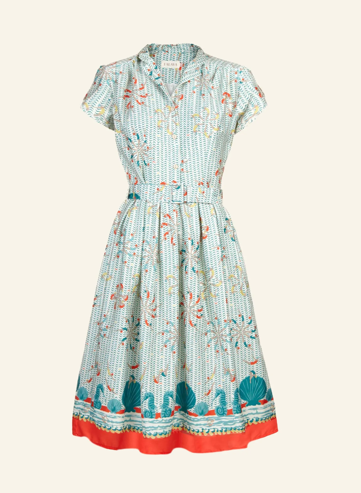 Louise Dress - Teal Lido