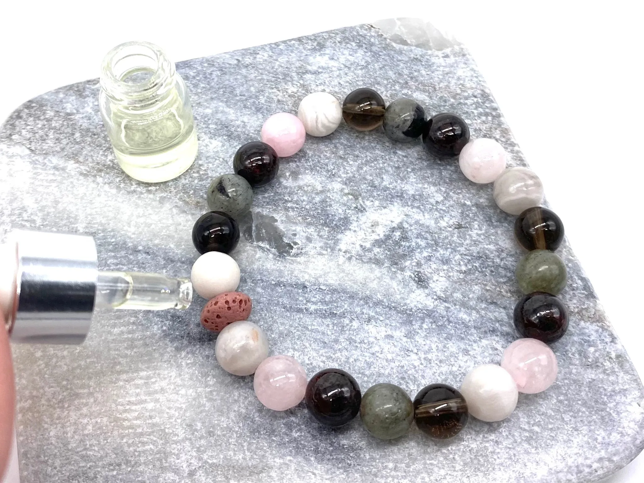 Love and Friendship Crystal Beaded Bracelet - Aromatherapy Bracelet