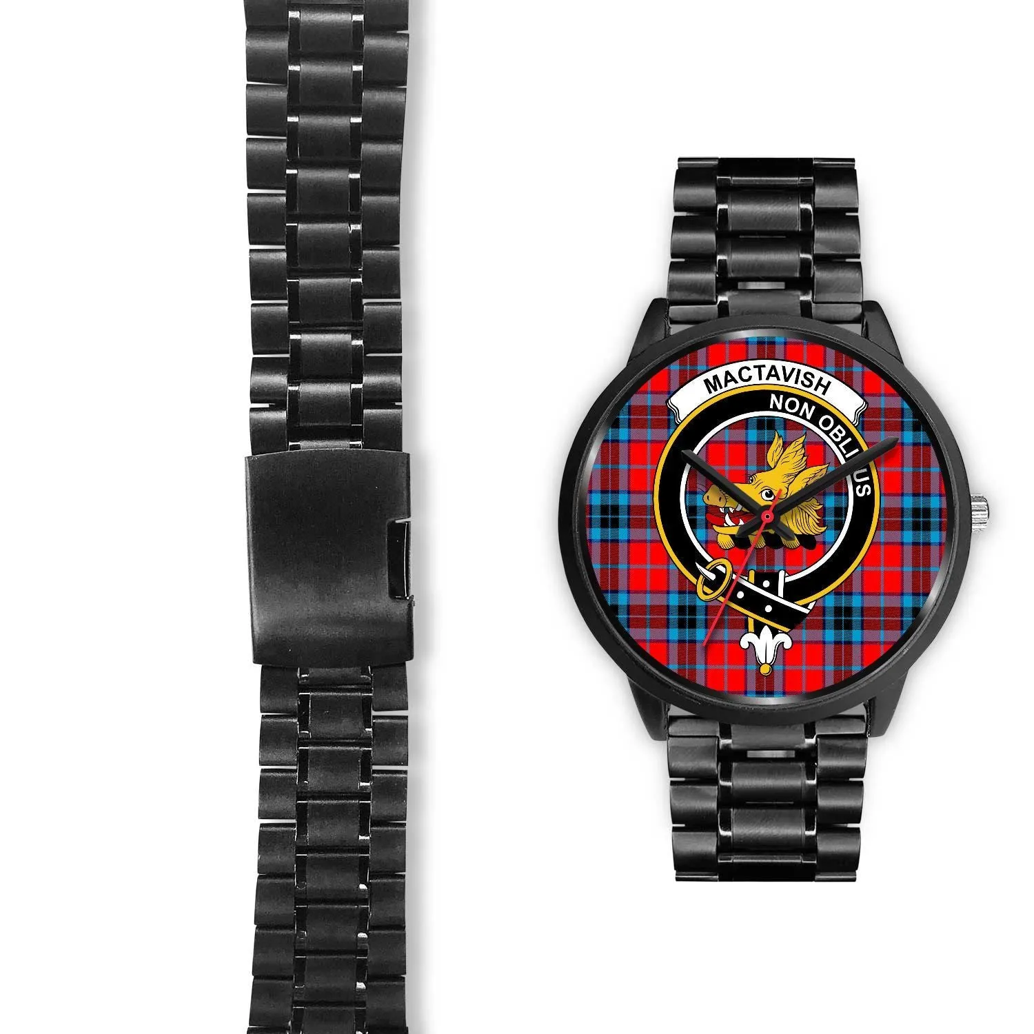 MacTavish Modern Clan Badge Tartan Black Watch