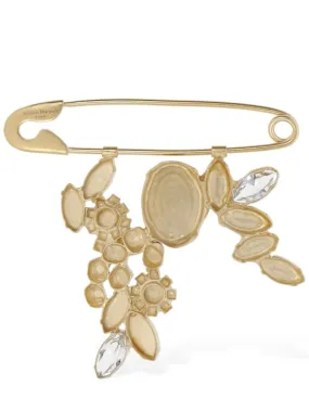 Maison Margiela   Reversible drop flowers brooch 