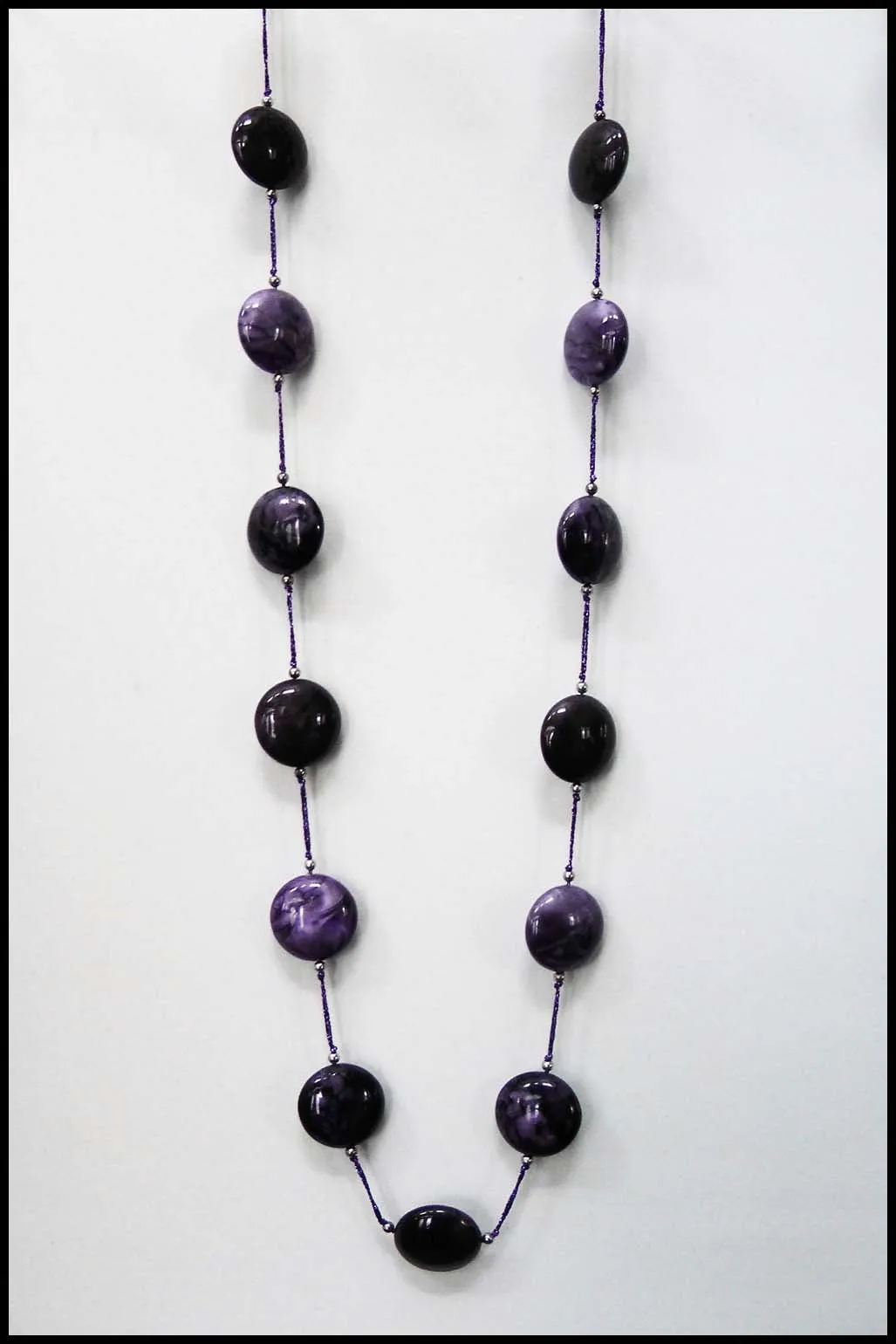 Marbled Bead Necklace