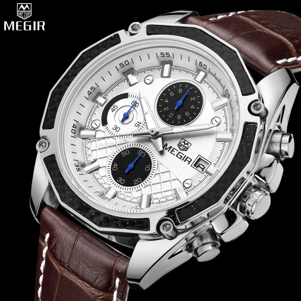 MEGIR Quartz Chronograph Watch