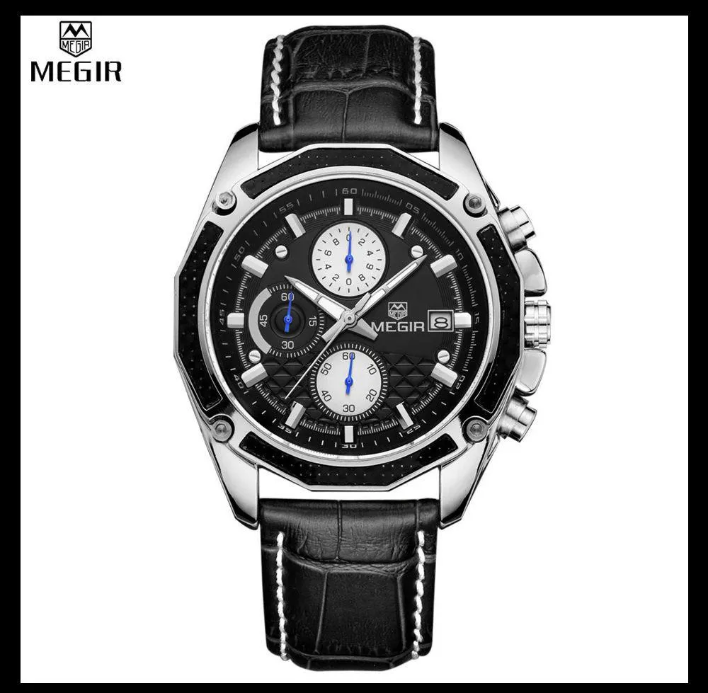 MEGIR Quartz Chronograph Watch