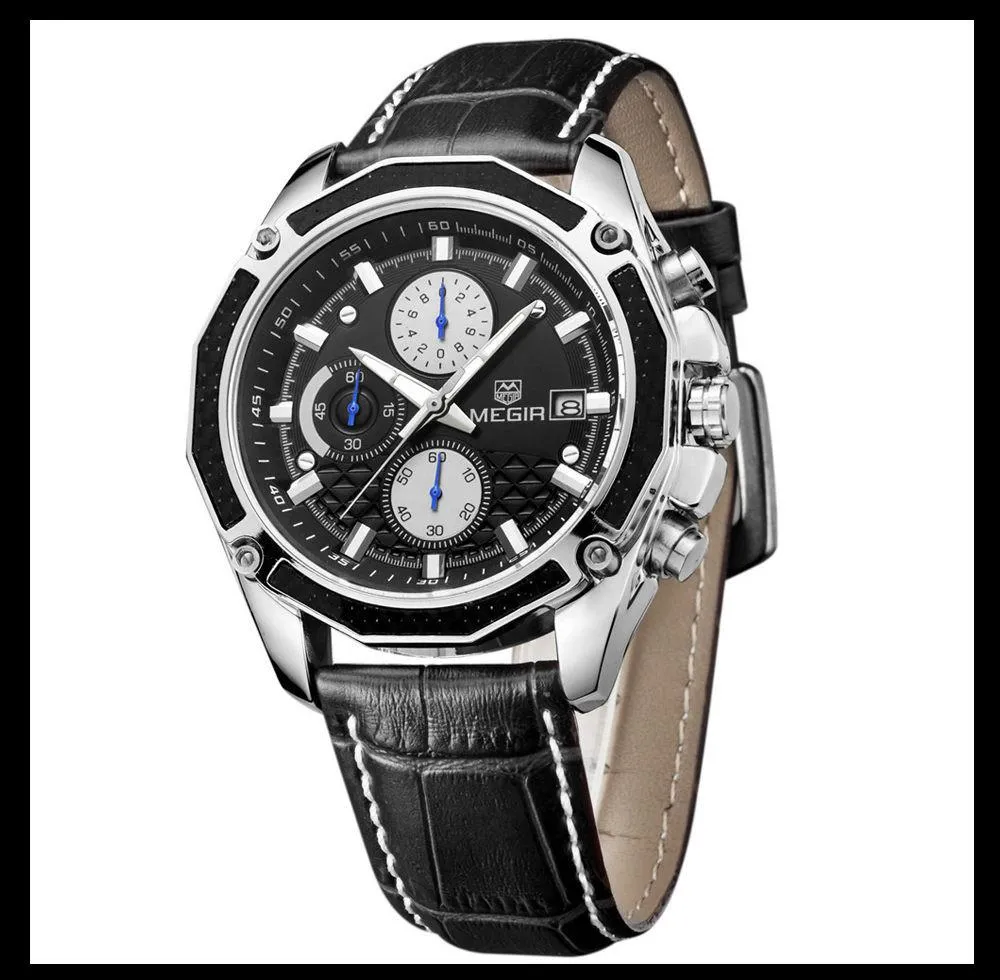 MEGIR Quartz Chronograph Watch