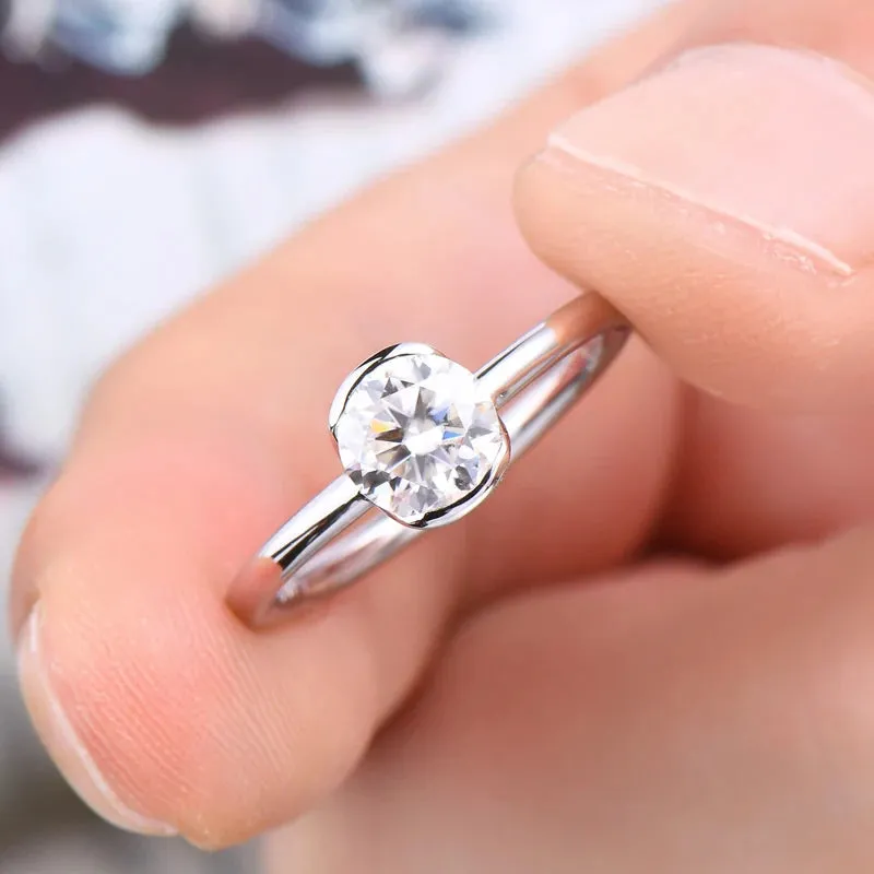 Moissanite Engagement Ring