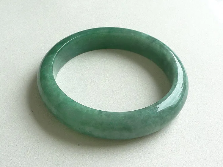 Natural Jade Bangle Jadeite Bangle Internal Diameter 58.5mm BER031