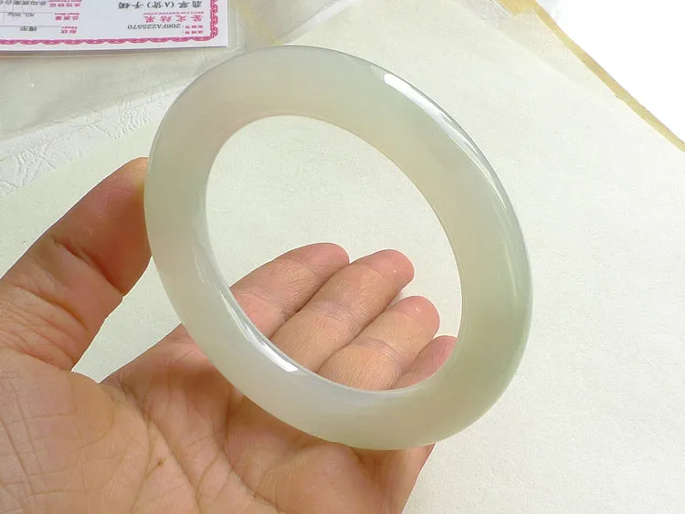 Natural Jade Bangle Jadeite Bangle Internal Diameter 58mm BER570