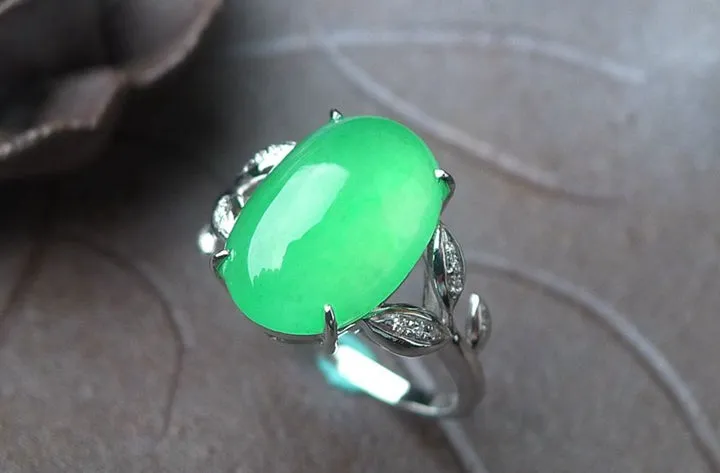 Natural Jade Ring Jadeite Ring TP23