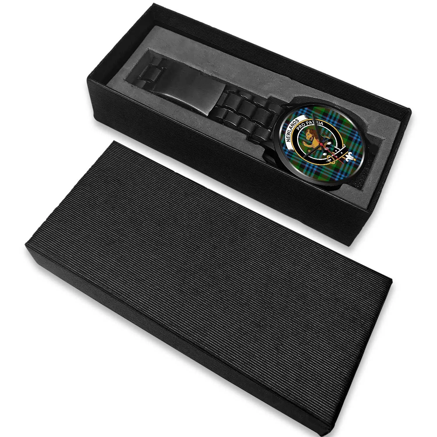 Newlands Clan Badge Tartan Black Watch