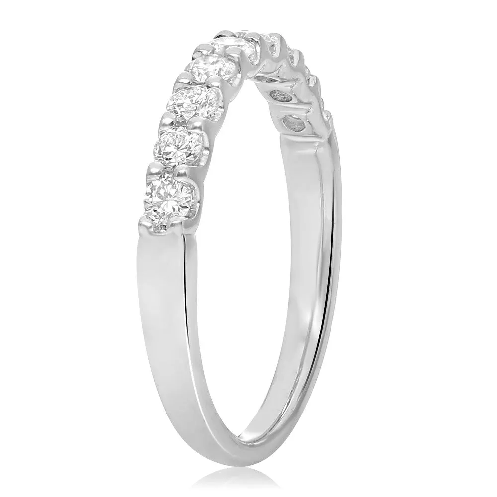 Nine Stone White Diamond Band