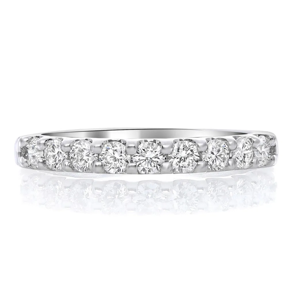 Nine Stone White Diamond Band