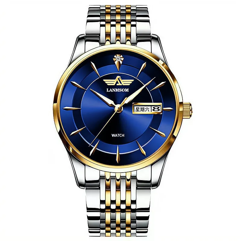 One Piece Dropshipping Watch Automatic Non-Mechanical Watch Diamond Waterproof Double Men