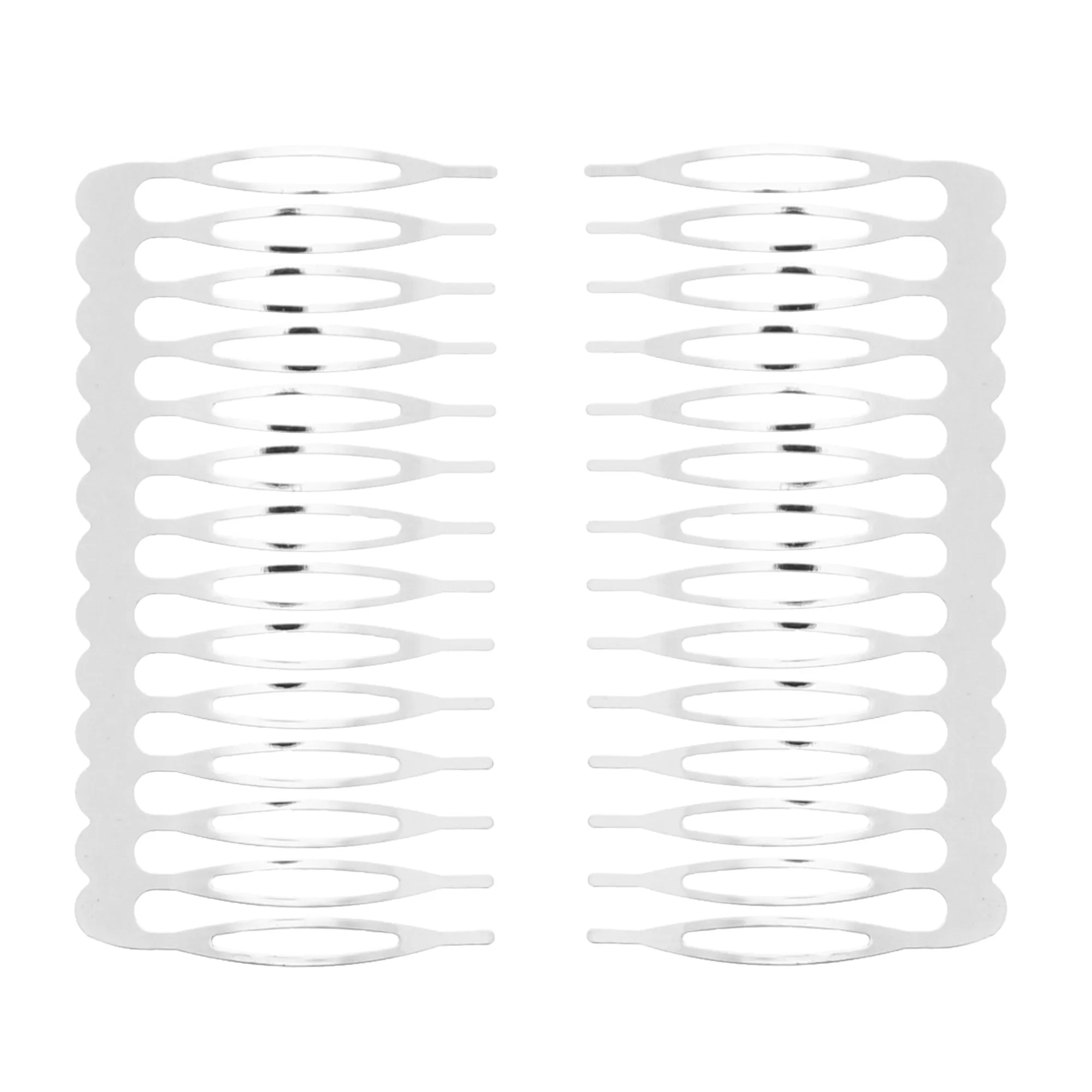 Pair of 7.5cm Metal Combs