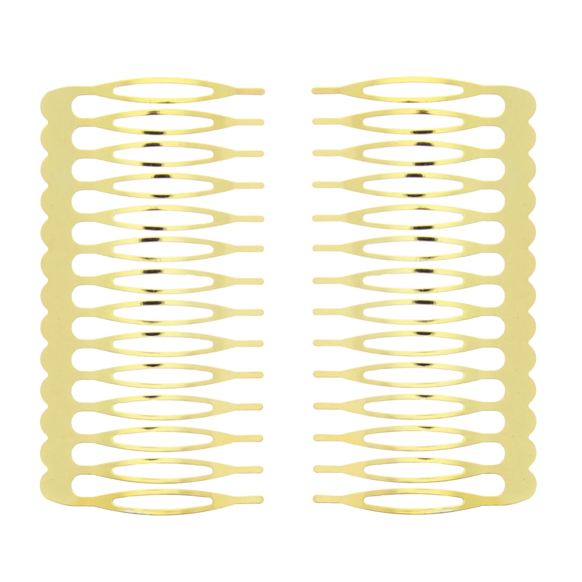 Pair of 7.5cm Metal Combs