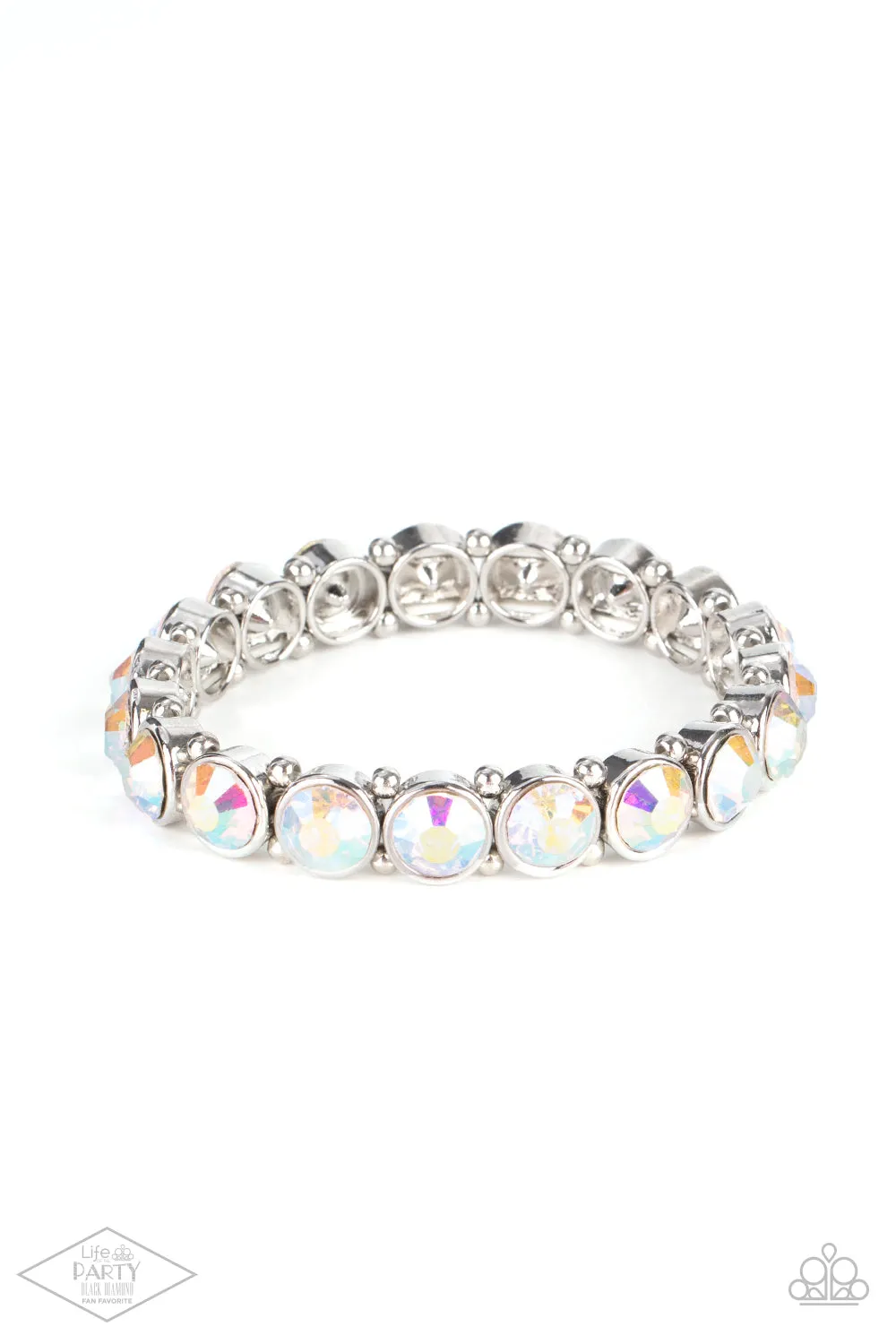 Paparazzi Sugar-Coated Sparkle - Multi Iridescent Bracelet