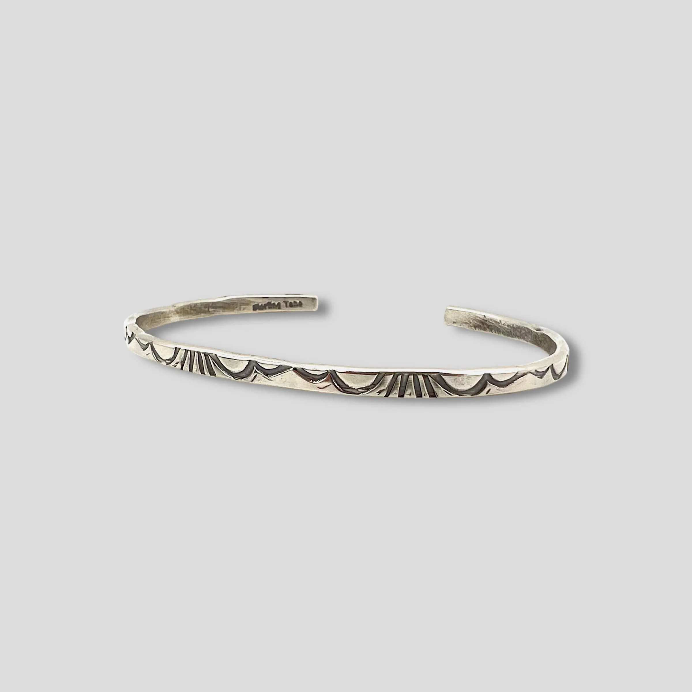 Patterned Sterling Silver Bracelet