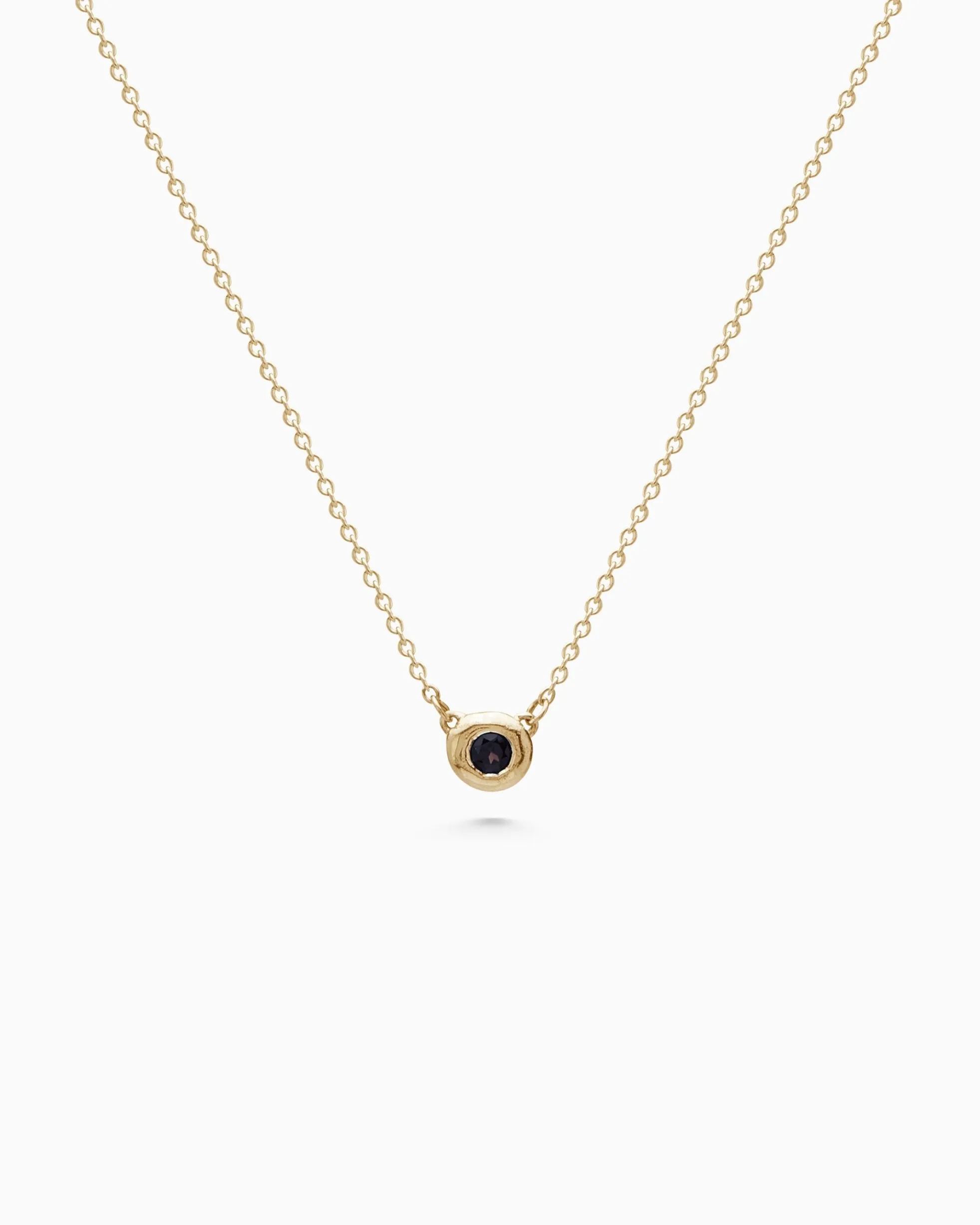 Pebble Stone Necklace | Yellow Gold