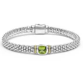 Peridot Caviar Bracelet | 6mm (Size M)