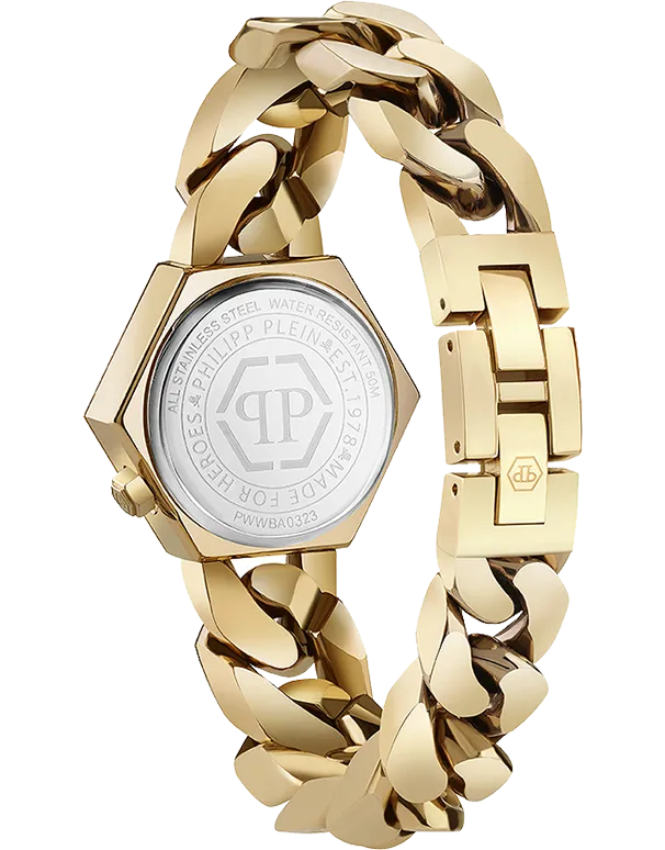 Philipp Plein - The Hexagon Quartz Groumette 28mm Watch - PWWBA0323 - 788072