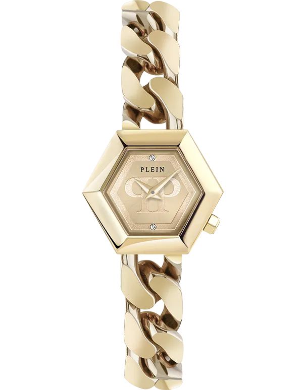 Philipp Plein - The Hexagon Quartz Groumette 28mm Watch - PWWBA0323 - 788072