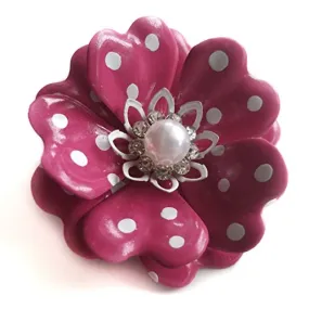 Pink Polka Dot Pin