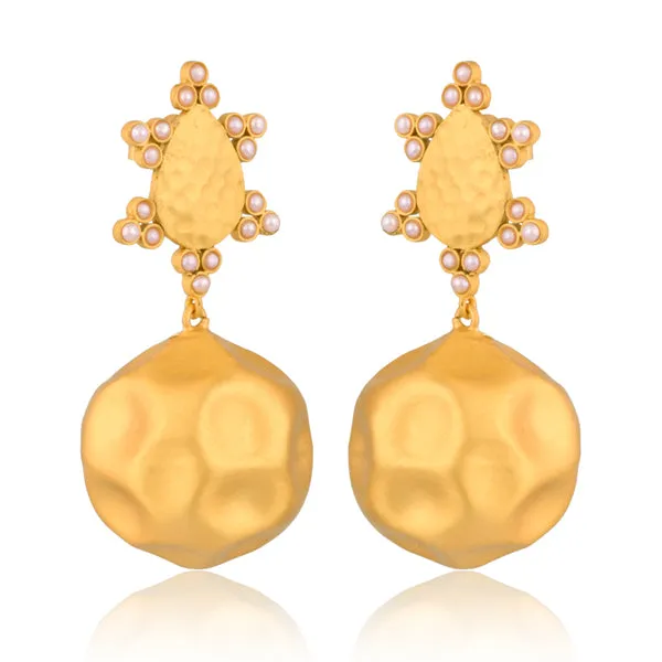 Playa del Sol Drop Earrings - Pearl