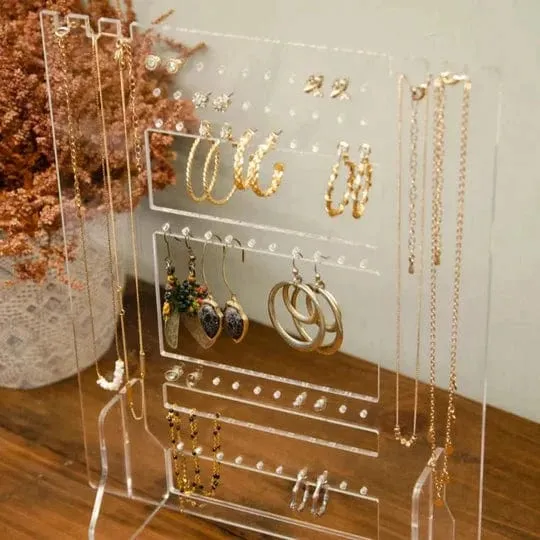 Portable Jewelry Hanger Necklace Earring Bracelet Stand