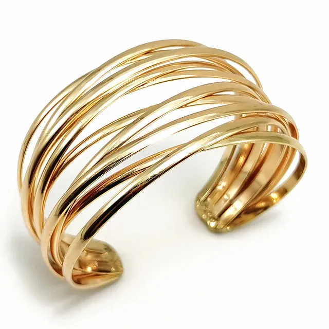 Pre Order:  Stacked Thin Cuff Bracelet