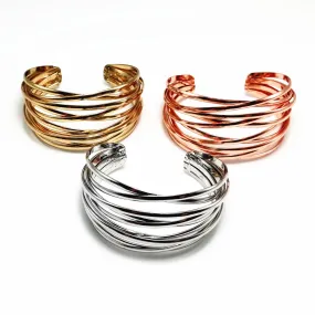 Pre Order:  Stacked Thin Cuff Bracelet