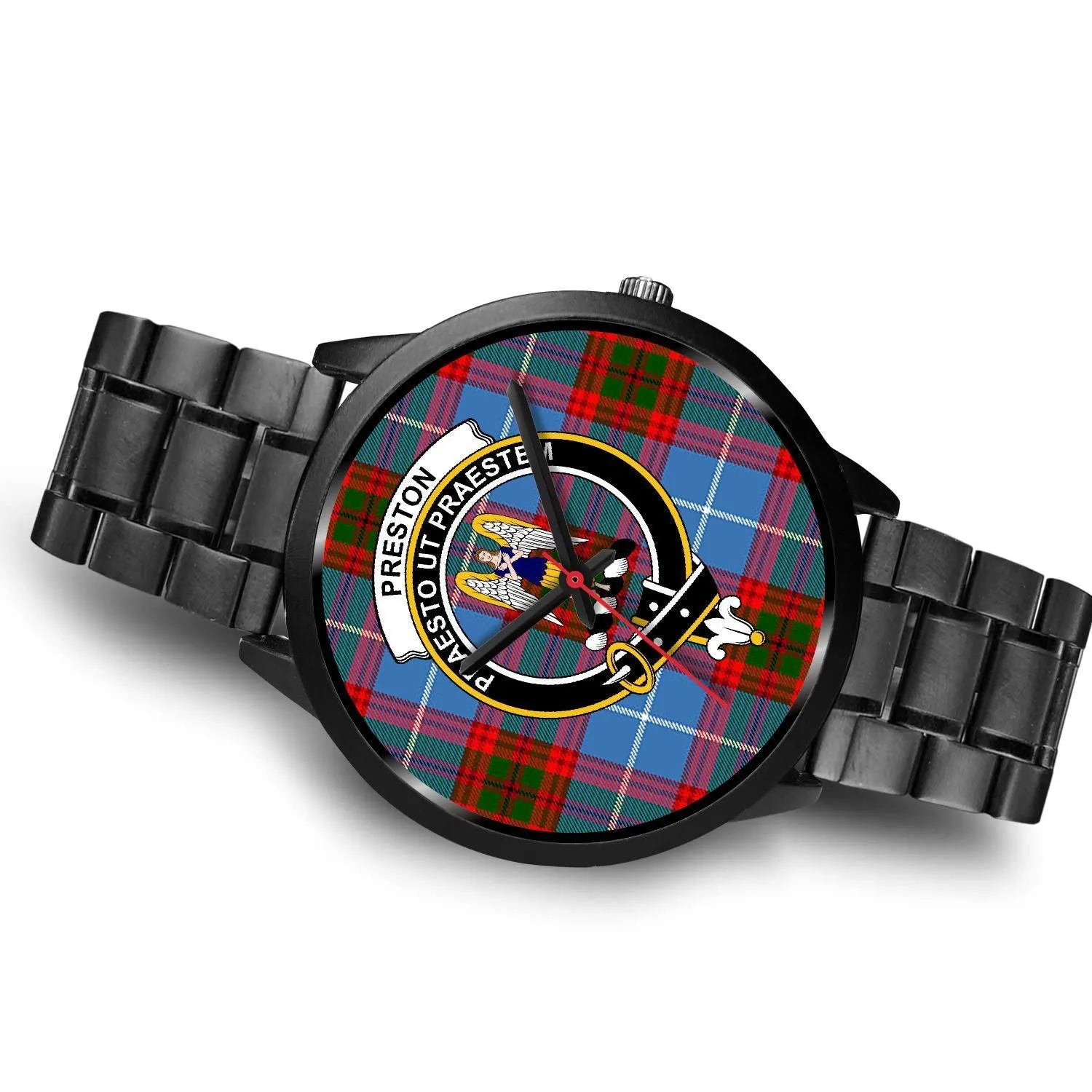 Preston Clan Badge Tartan Black Watch