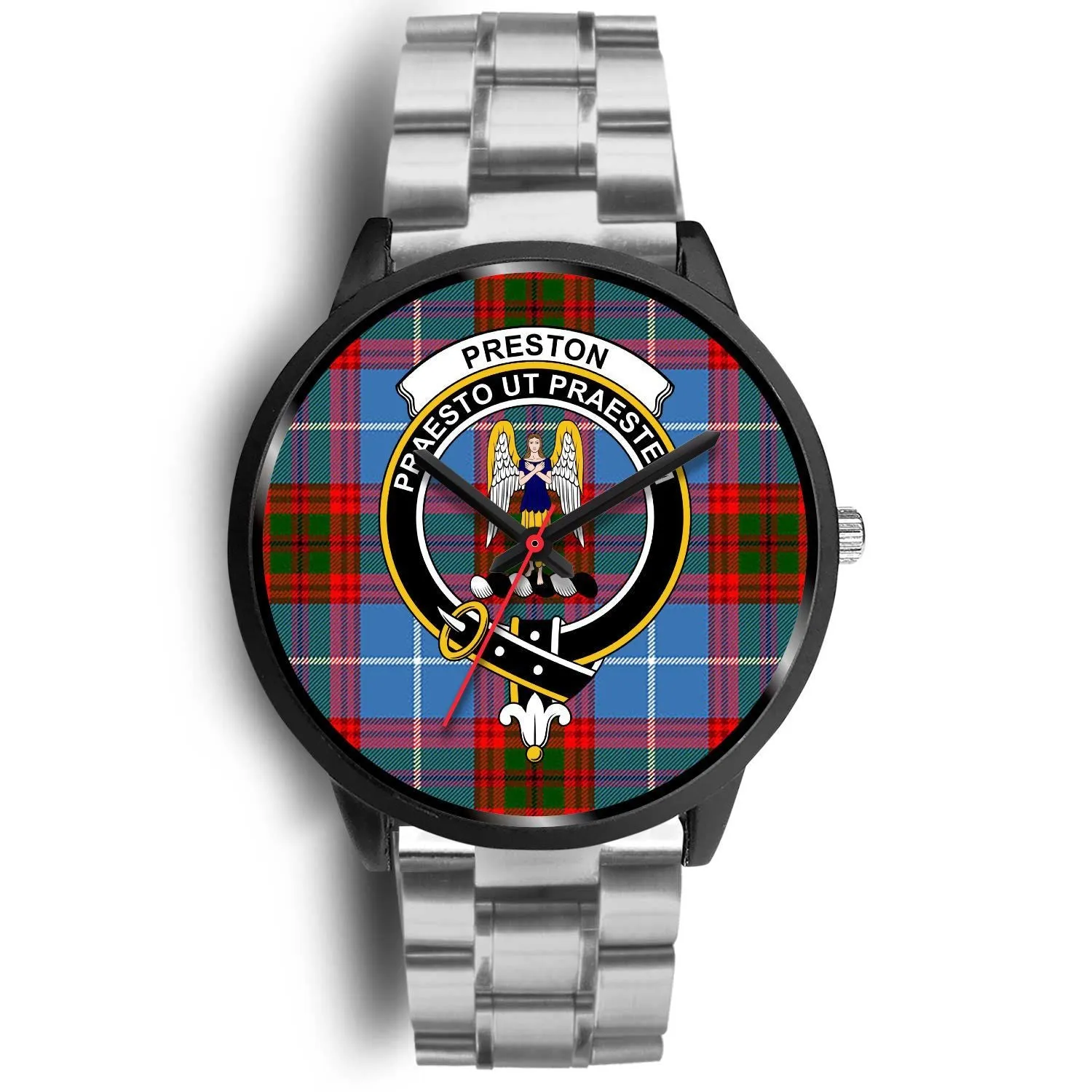 Preston Clan Badge Tartan Black Watch