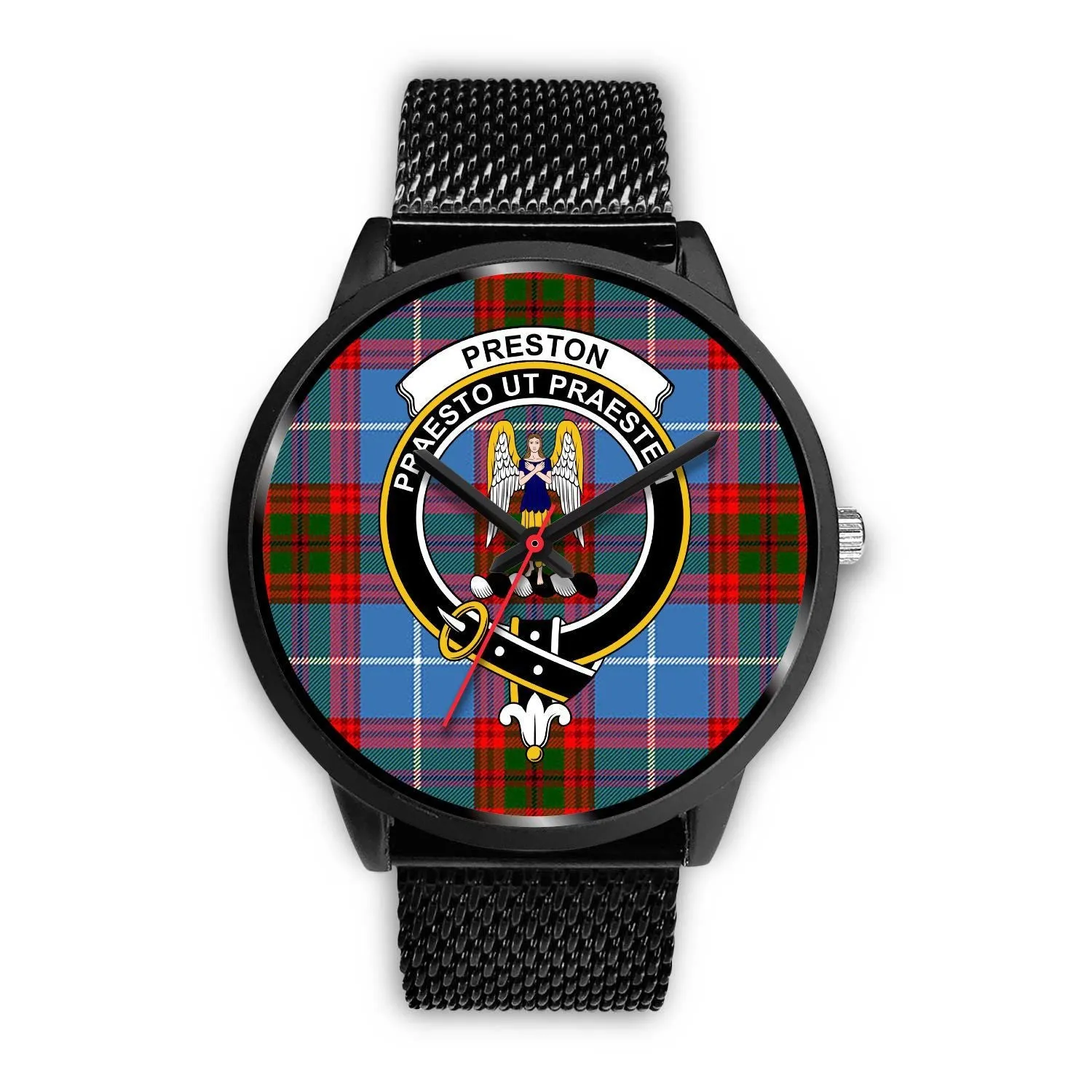 Preston Clan Badge Tartan Black Watch