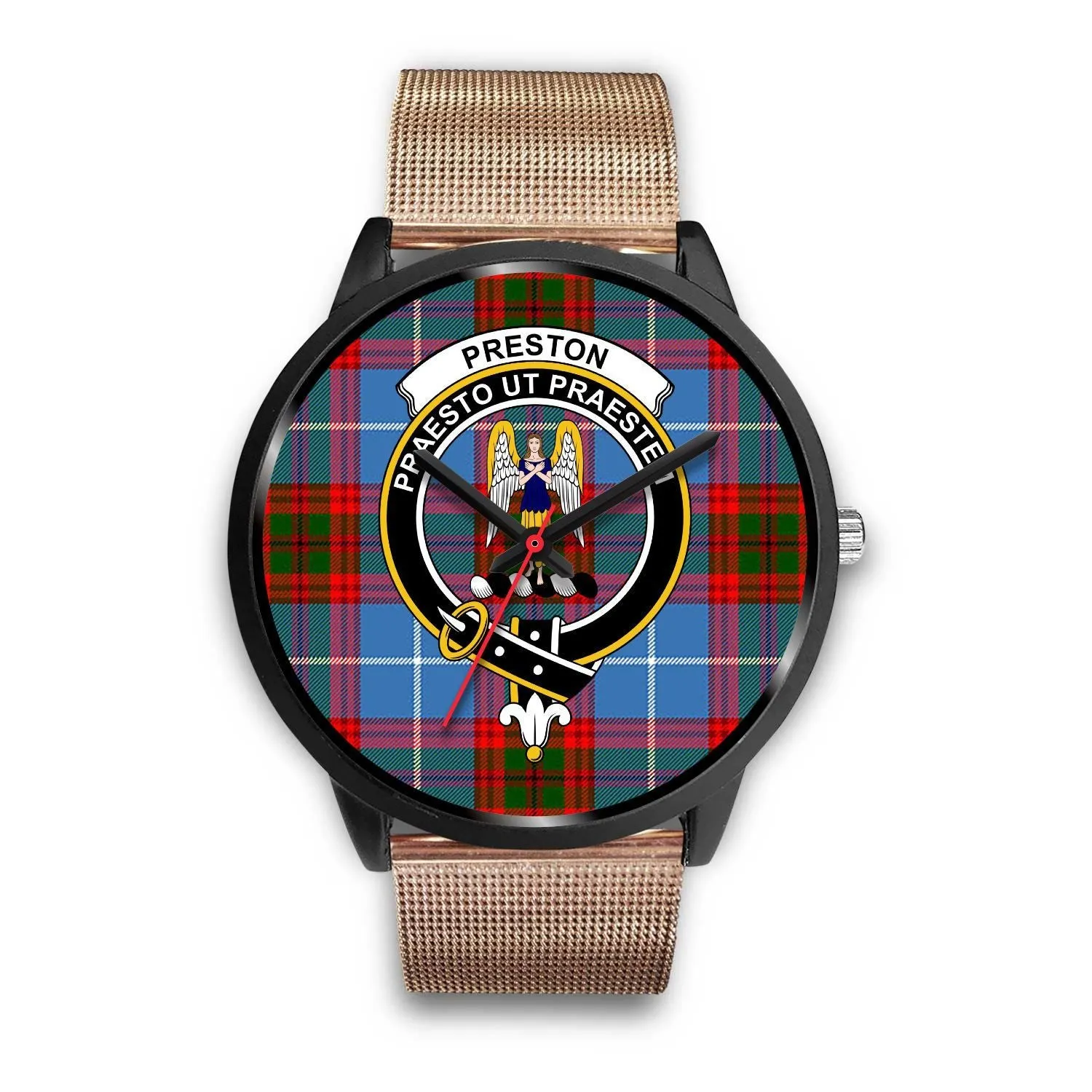 Preston Clan Badge Tartan Black Watch