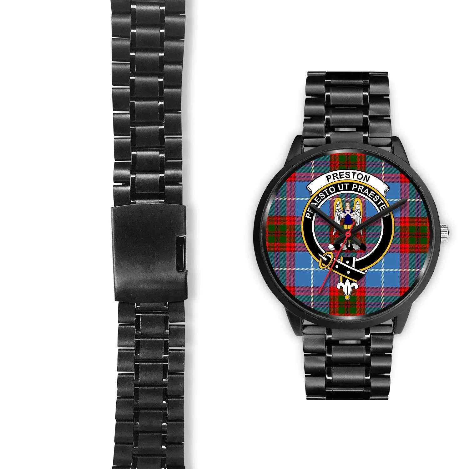 Preston Clan Badge Tartan Black Watch