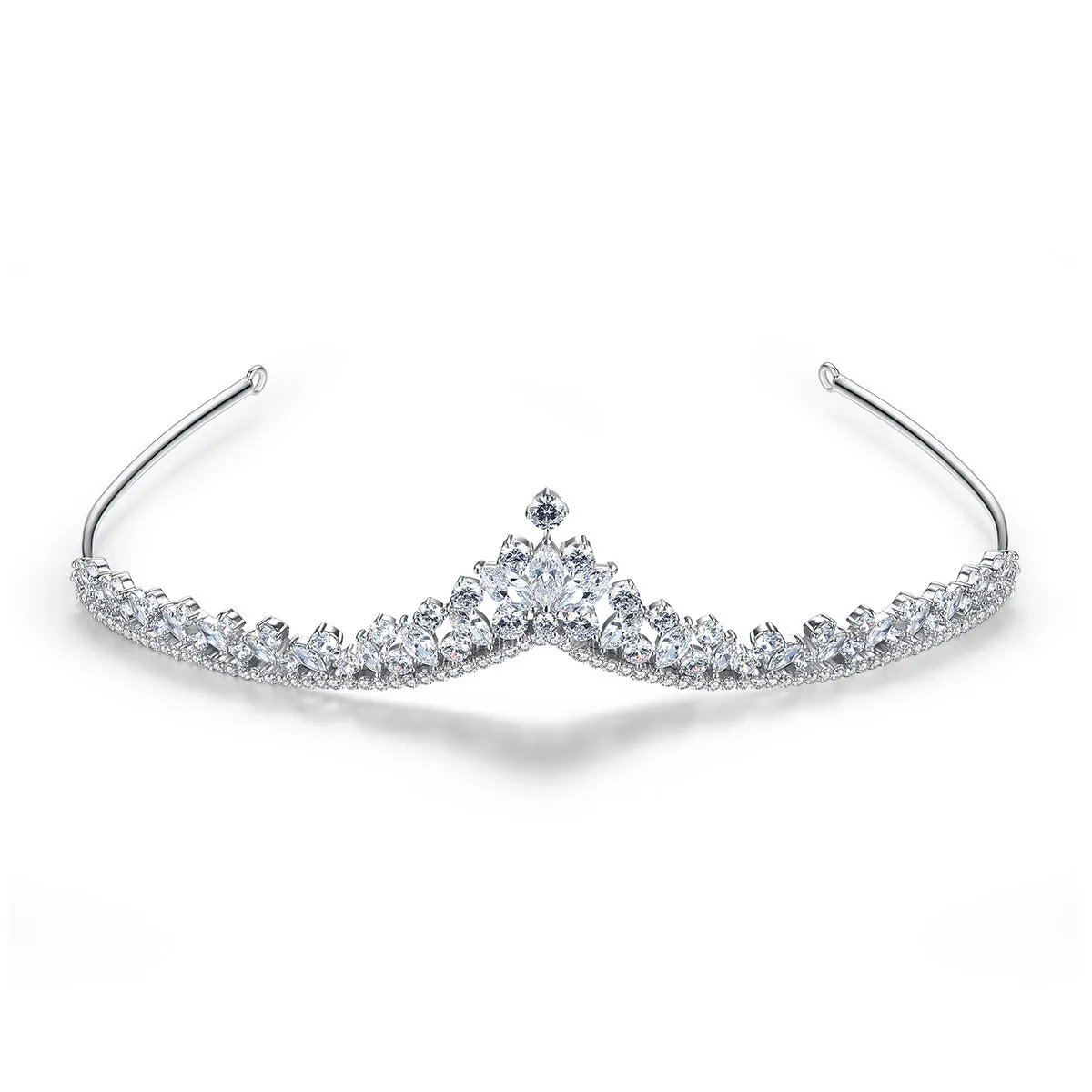 Pretty New Cubic Zirconia Wedding Tiaras for Bridal,Women Hair Jewelry T16E01