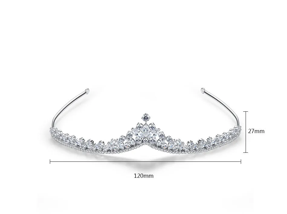 Pretty New Cubic Zirconia Wedding Tiaras for Bridal,Women Hair Jewelry T16E01